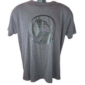 Mortal Kombat Logo Graphic T-Shirt Medium Gray